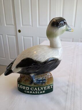 Vintage Lord Calvert Canadian Eider Duck Decanter/Figurine